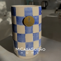 Porta Utensilios Colección Damier Blue "Mi Casa Sueño"