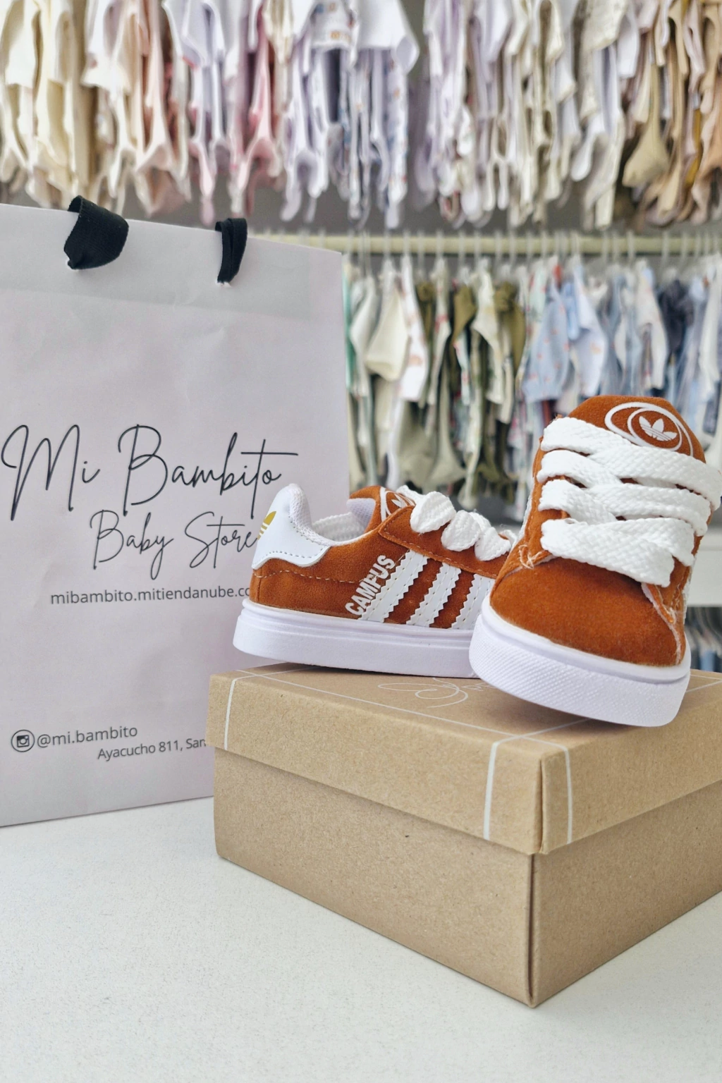 Zapatillas Campus Bebé Camel
