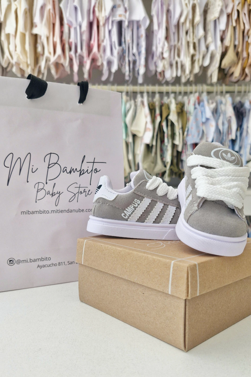 Zapatillas Campus Bebé Gris