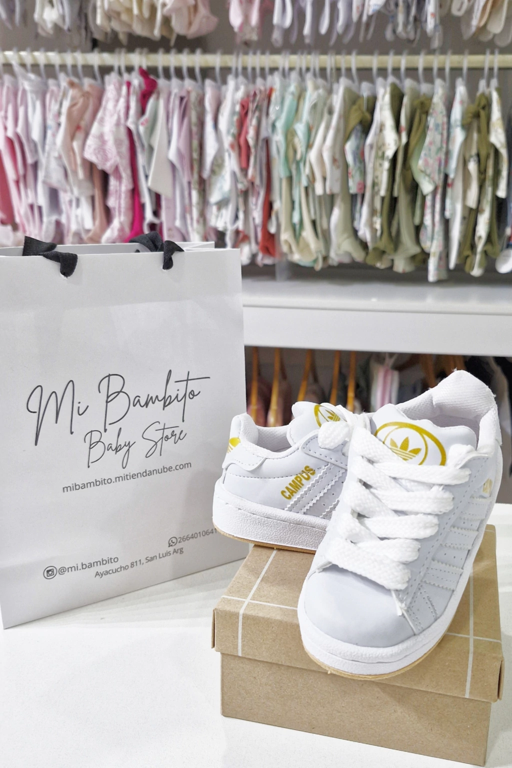 Zapatillas Campus Bebé Blanca