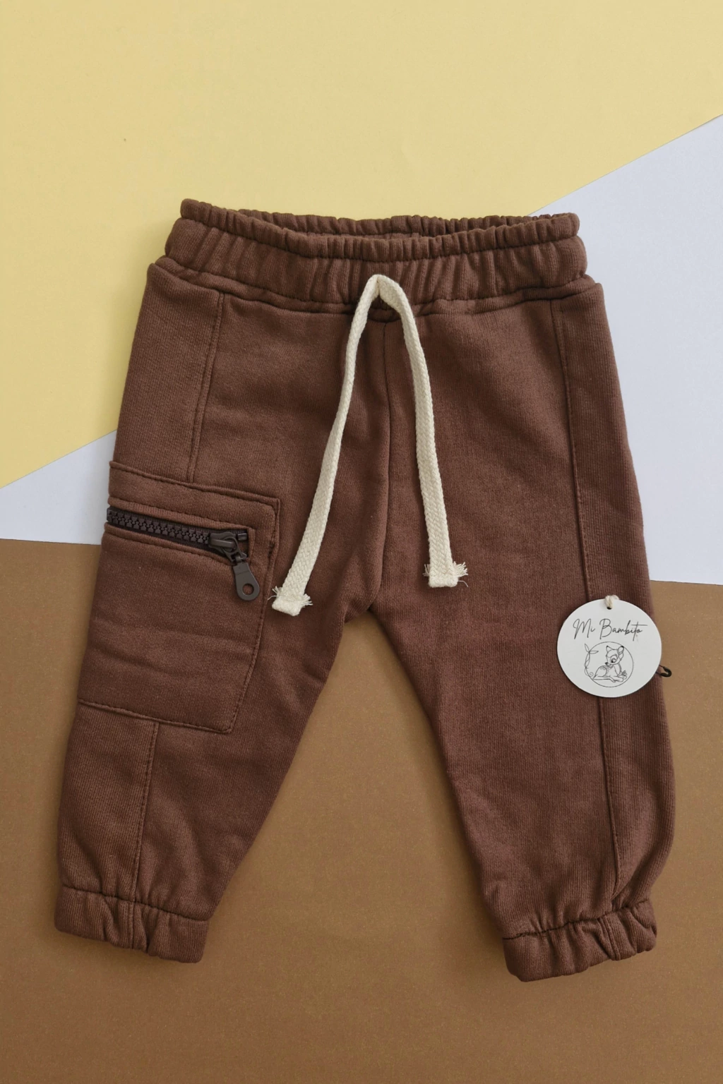 Pantalón wide leg Pocket Marrón