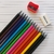 LÁPIS DE COR 12 CORES + 2 DE ESCREVER GATTE KIDS