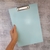 PRANCHETA OFÍCIO MDF LAMINADO AZUL CLIP GARRA