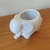 PORTA OBJETOS ELEFANTE CERÂMICA BRANCO 08620