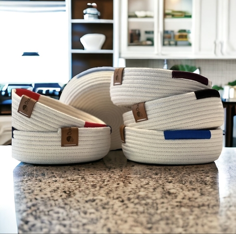Paneritas con asas de colores a elección Premium. 21cm de diámetro x 8 de alto