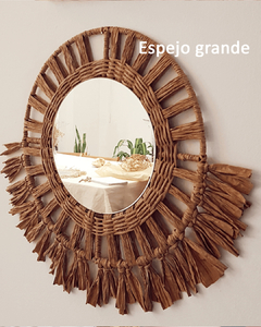 Encordado de Espejo en kraft - Handmade Cordoba