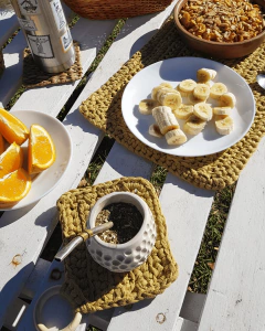 Taller Virtual de posa vaso e individual rectangular