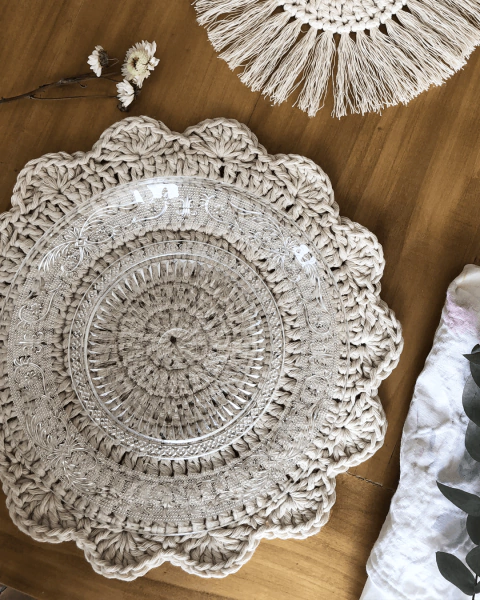 Taller Virtual de Posa Vaso y Plato de Sitio