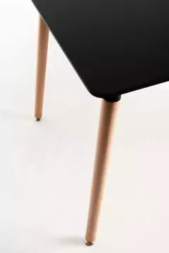 Mesa cuadrada 80cm - negra - tienda online