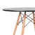 Mesa redonda 1m - negra - comprar online