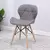 Silla Orlando lino - gris oscuro