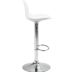 Banqueta tulip cromada - blanca - Grupo SL