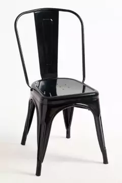 Silla tolix - Negra semi mate - tienda online