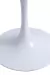 Mesa pie central 80cm - Blanca