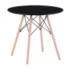 Mesa redonda 80cm - negra