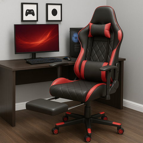 Silla gamer Brickell - roja - comprar online