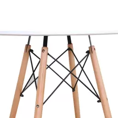 Mesa redonda 80cm - blanca - Grupo SL