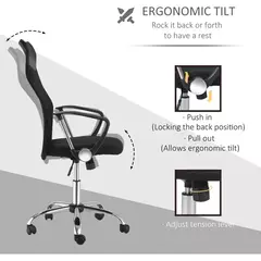 Silla de oficina Alabama negra - comprar online
