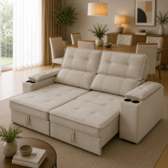 Sillon Gibraltar 254cm - beige - comprar online