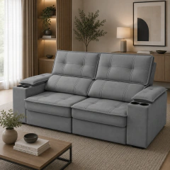 Sillon Gibraltar 254cm - gris