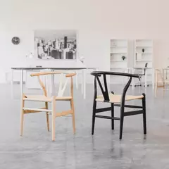 Silla Bahamas madera negra + natural - tienda online