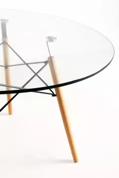 Imagen de Mesa eames de vidrio de 1m