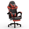 Silla Gamer Bali con apoya piernas - roja