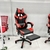 Silla Gamer Bali con apoya piernas - roja - tienda online