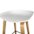 Imagen de Banqueta Camerun madera - blanca