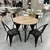 Mesa industrial redonda premium 1m - Grupo SL