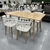 Mesa nordica madera 140 cm - tienda online