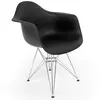 Sillón cromado - negro