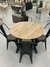 Juego de comedor - mesa Industrial redonda + 4 sillas Tolix - comprar online