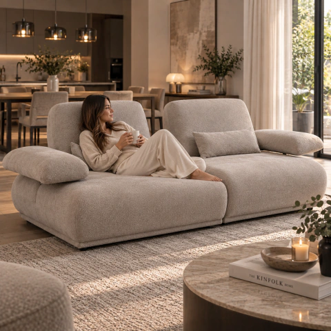 Sillon Dublin - 220cm - tostado