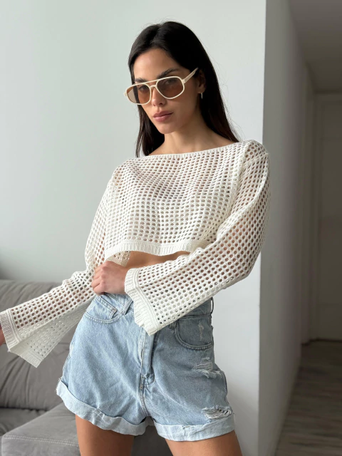 CROP TEJIDO JAPON - comprar online