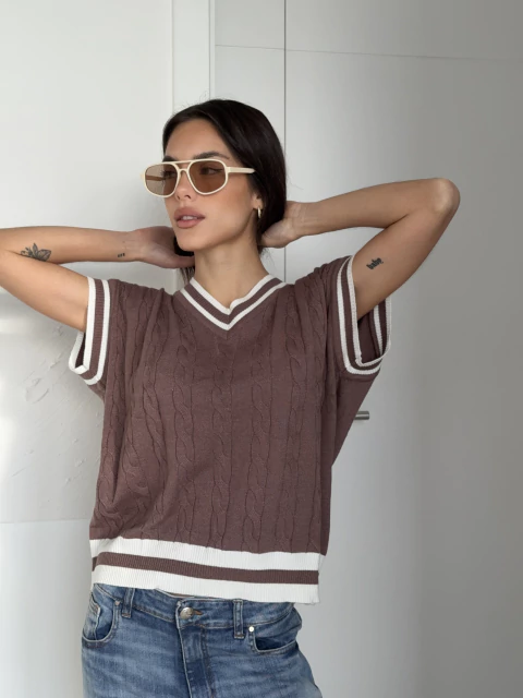 CHALECO BREMER TEJIDO UNIVERSITY - comprar online