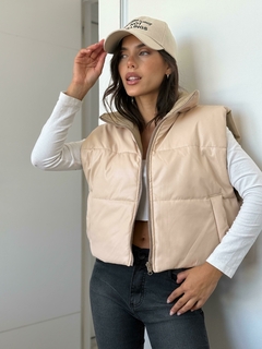 CHALECO PUFFER ECOCUERO SHARON en internet