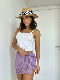 POLLERA TEJIDA FLOR - tienda online