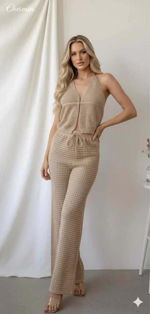 CONJUNTO TEJIDO HILO ALGODON DUBLIN