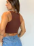 Cropped Canelado Tecido Duplo Maya - loja online
