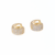 Brinco Argola Cravejada Pequena Quadrada Banho Ouro 18k