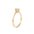 Anel Solitário Banho Ouro 18k