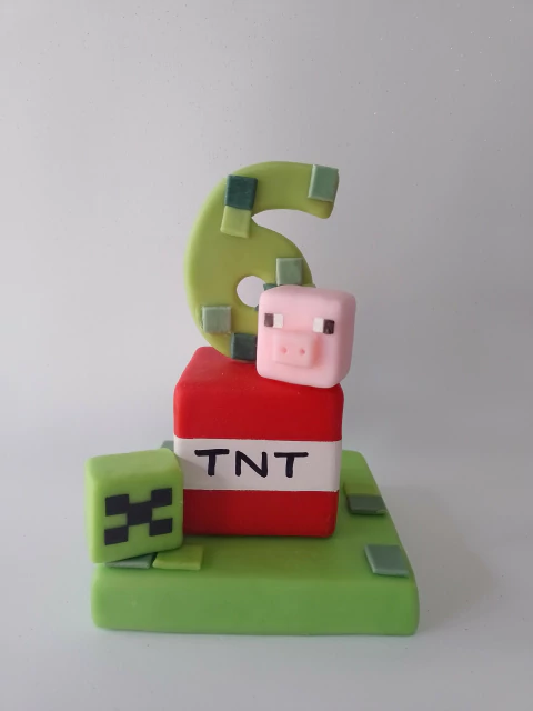 Adorno Minecraft con número