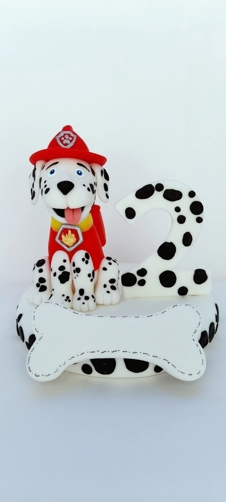 Adorno de torta patrulla canina