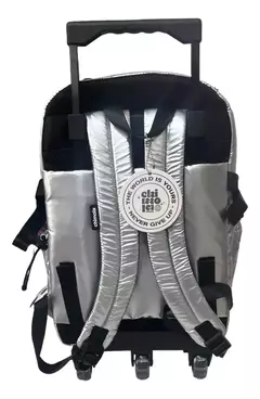 Mochila Chimola Puffer Plata - comprar online