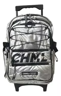 Mochila Chimola Puffer Plata