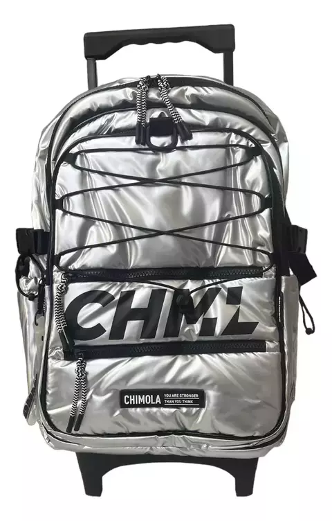 Mochila Chimola Puffer Plata