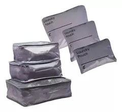Set organizador de viaje x6 Unicross