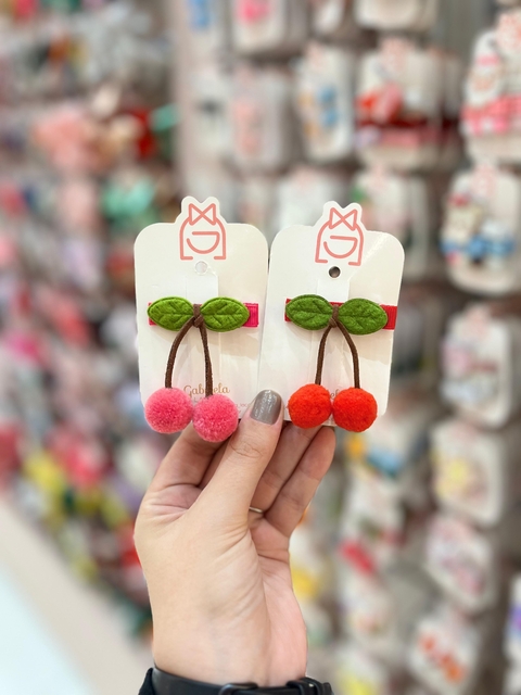 HAIR CLIPS CEREJA