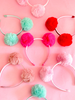 TIARA POMPOM URSO